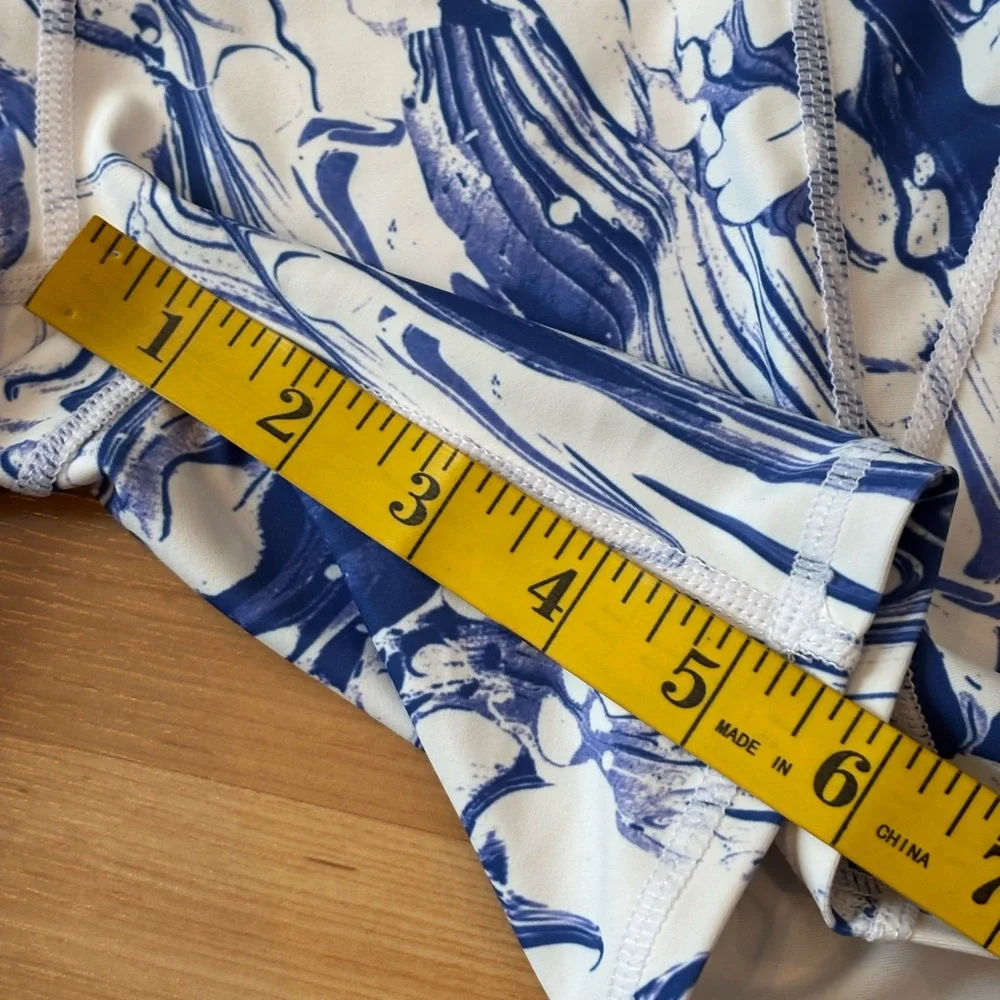 Superdry Sport Blue and White‎ Athletic Bike Shorts